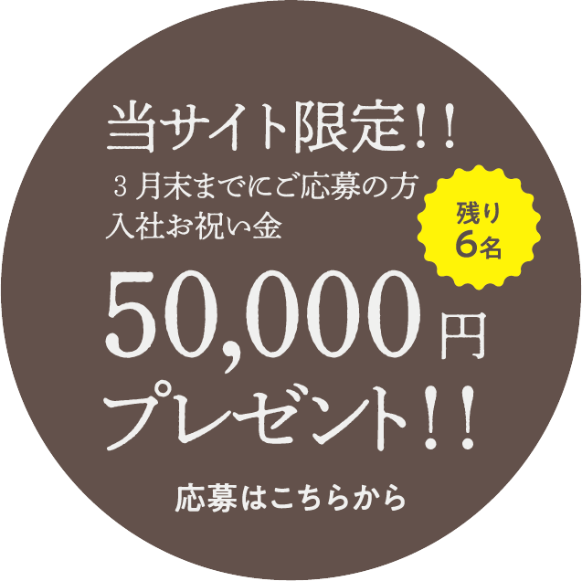 50,000円プレゼント